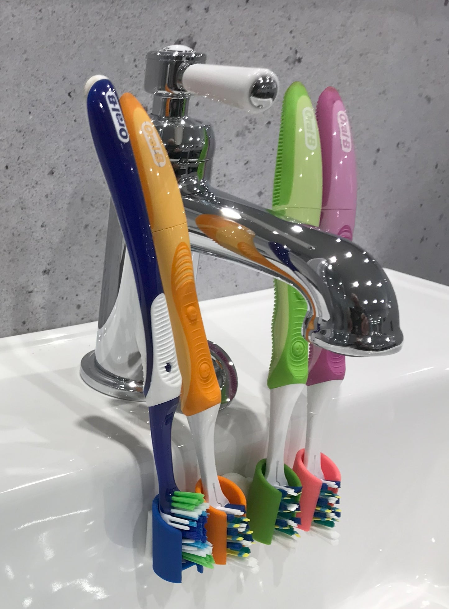 Tooth Brush Holder 4 brush holders holding brackets family pack