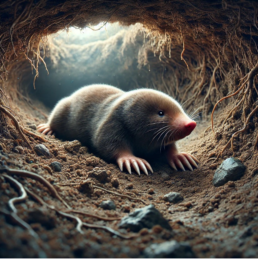 a.Rustie the hedgehog PAPER BACK short children's story about a hedgehog and his special talent for finding moles alive