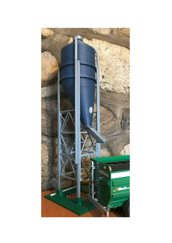 Farm yard toy bulk bin BLUE - supplied with your requested name plate 1/32 scale