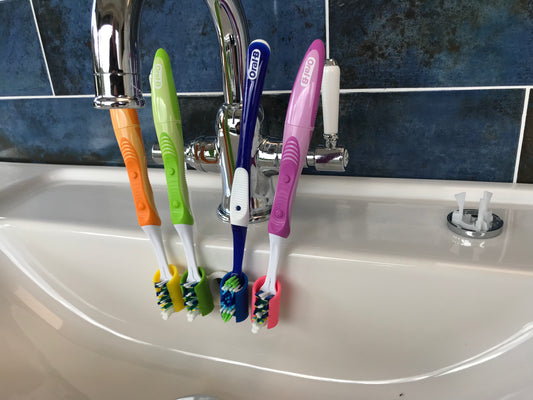 Tooth Brush Holder 4 brush holders holding brackets family pack