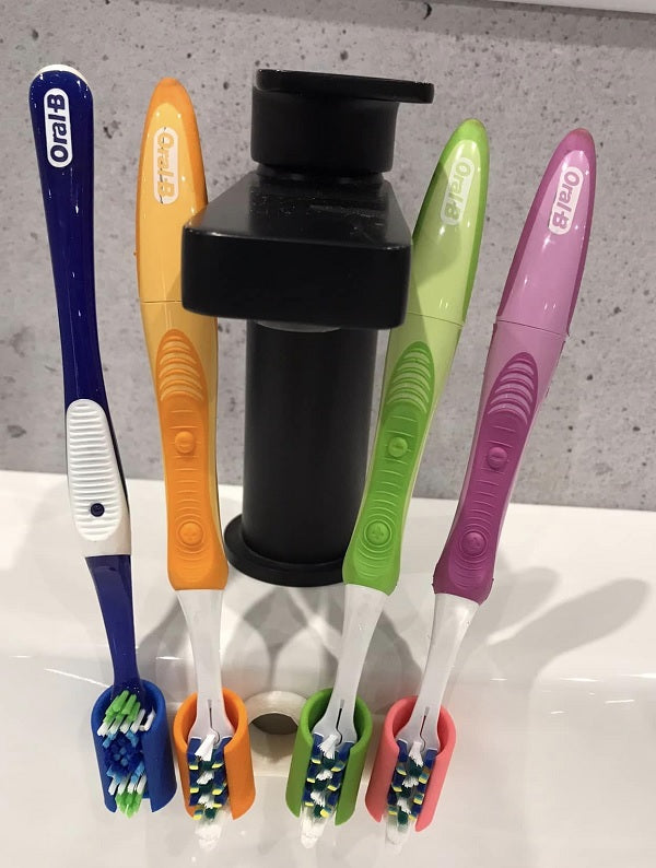Tooth Brush Holder 4 brush holders holding brackets family pack