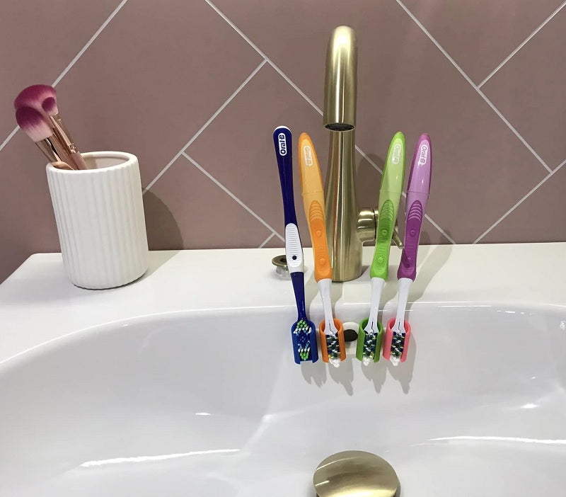 Tooth Brush Holder 4 brush holders holding brackets family pack