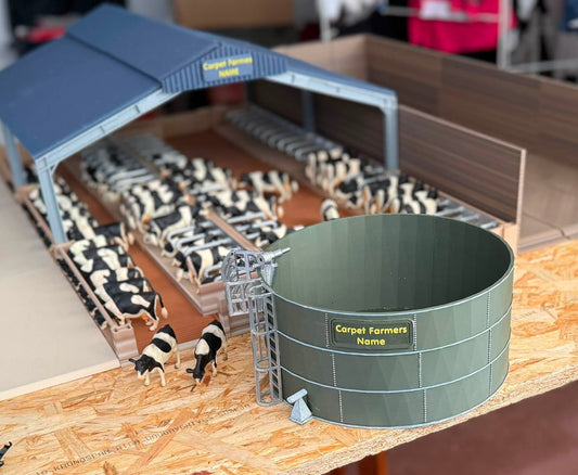 a1.Farm yard toy  SLURRY STORE   GREEN - supplied with or without  your requested name plate 1/32 scale