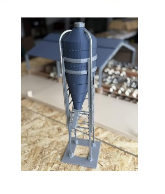 a.Farm yard toy bulk bin BLUE  - supplied with your requested name plate 1/32 scale