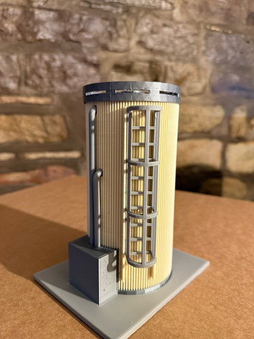 a1.Farm yard toy  MILK STORAGE SILO   - supplied with your requested name plate 1/32 scale