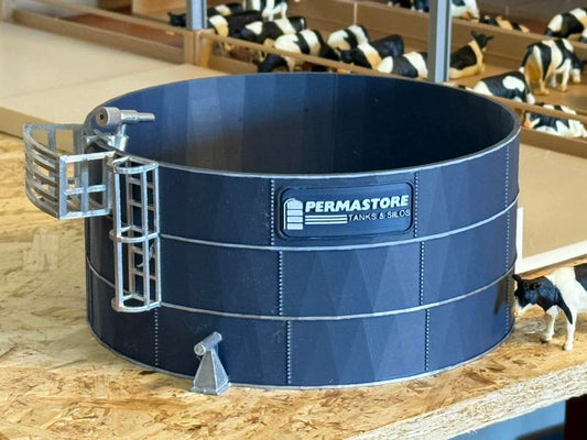a1.Farm yard toy  SLURRY STORE BLUE - supplied with or without  your requested name plate 1/32 scale