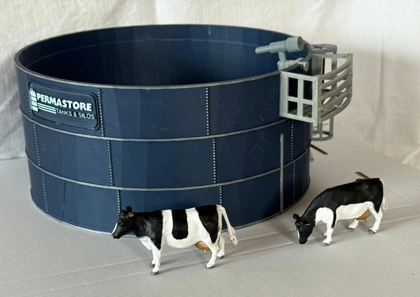 a1.Farm yard toy  SLURRY STORE BLUE - supplied with or without  your requested name plate 1/32 scale