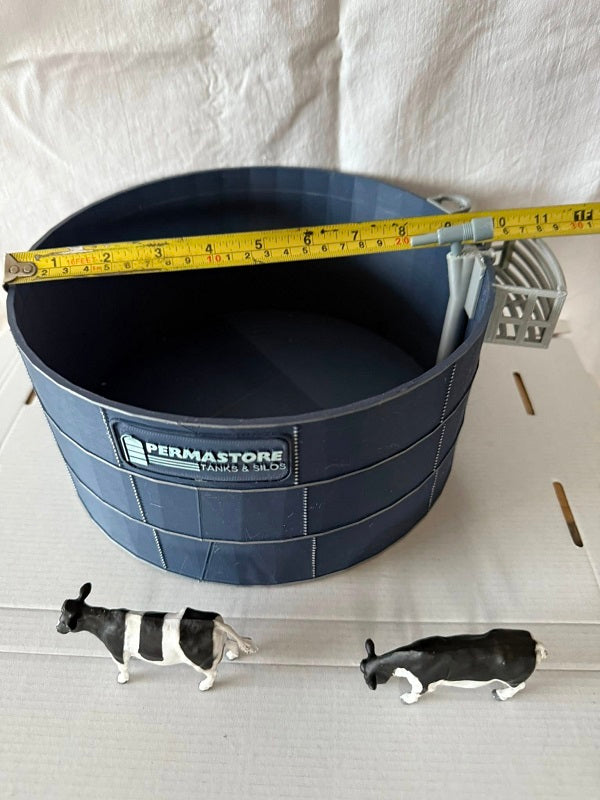 a1.Farm yard toy  SLURRY STORE BLUE - supplied with or without  your requested name plate 1/32 scale