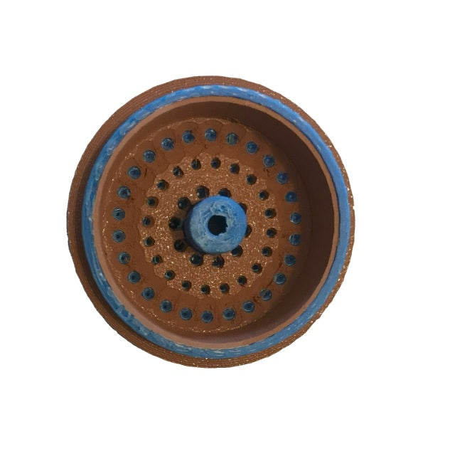 Blue Winter Dec to Feb Rada Exposed Shower Head 1 unit designed to drain dry when not in use copper backed and sleeved to aid in the suppression and control of Legionella bacteria