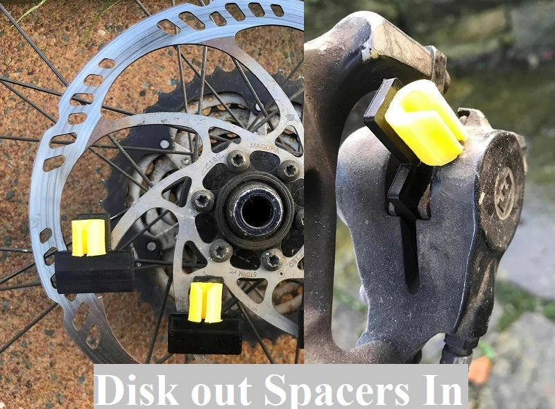 Disk Brake Spacers keep pads apart during packawy and transport